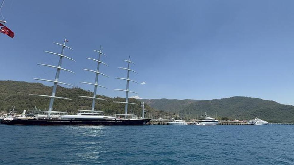 Dünyanın en büyük yatları arasında gösteriliyor Maltese Falcon Marmariste