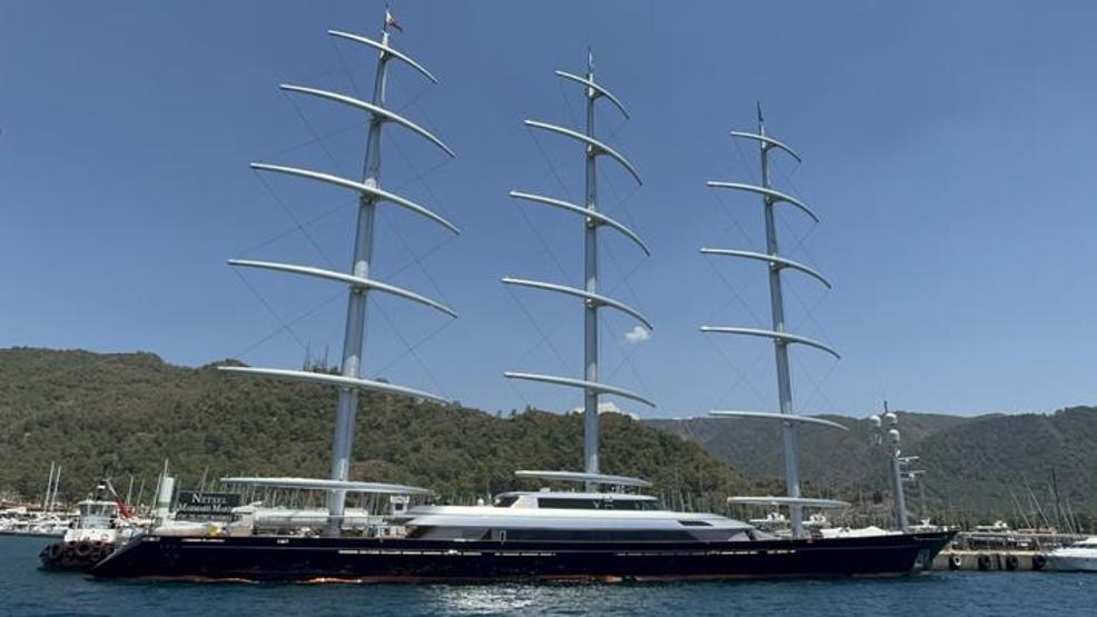 Dünyanın en büyük yatları arasında gösteriliyor Maltese Falcon Marmariste
