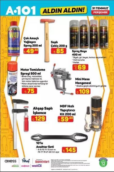 A101 AKTÜEL ÜRÜNLER: 31 Temmuz Kataloğu Bu Hafta A101de Neler Var 150 cc Benzinli Motosiklet ve 125 cc Benzinli Motosiklet Satışta