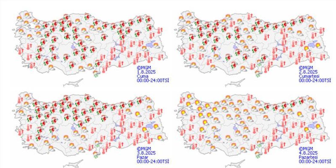 Hafta sonu plan yapanlar dikkat Meteoroloji uyardı: Kuvvetli sağanak geliyor