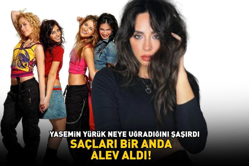 Eski Hepsi grubu üyesi Yasemin Yürük neye uğradığını şaşırdı SAÇLARI BİR ANDA ALEV ALDI