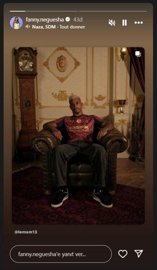 Galatasarayın yıldızı Mario Leminanın büyük aşkı Fanny Neguesha tarzıyla görenleri büyüledi: SENİ SEVİYORUZ YENGE