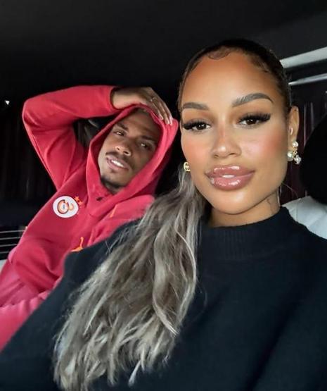 Galatasarayın yıldızı Mario Leminanın büyük aşkı Fanny Neguesha tarzıyla görenleri büyüledi: SENİ SEVİYORUZ YENGE