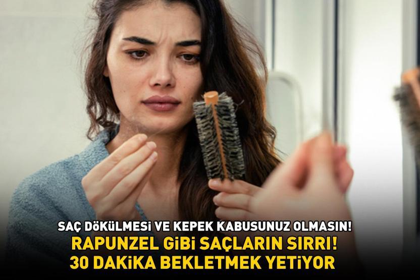 RAPUNZEL GİBİ SAÇLARIN SIRRI Saç dökülmesi ve kepek sorunu için 3 doğal yöntem 30 dakika bekletmek yetiyor