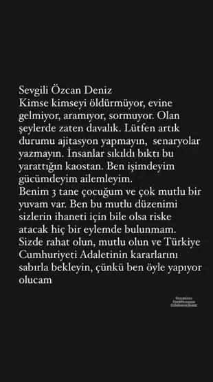 Annesinden Özcan Denize rest: BUNDAN BÖYLE NE BAYRAMA NE SELAMA