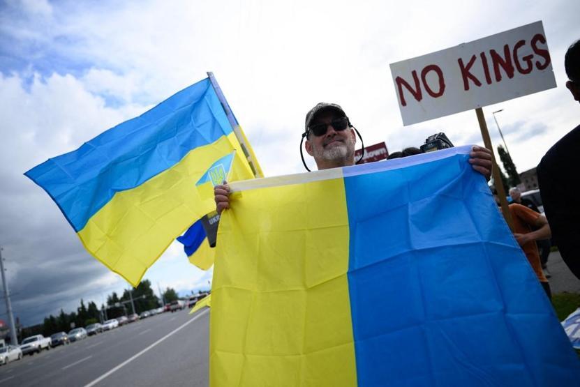 Alaska’da Putin’e protestolu karşılama