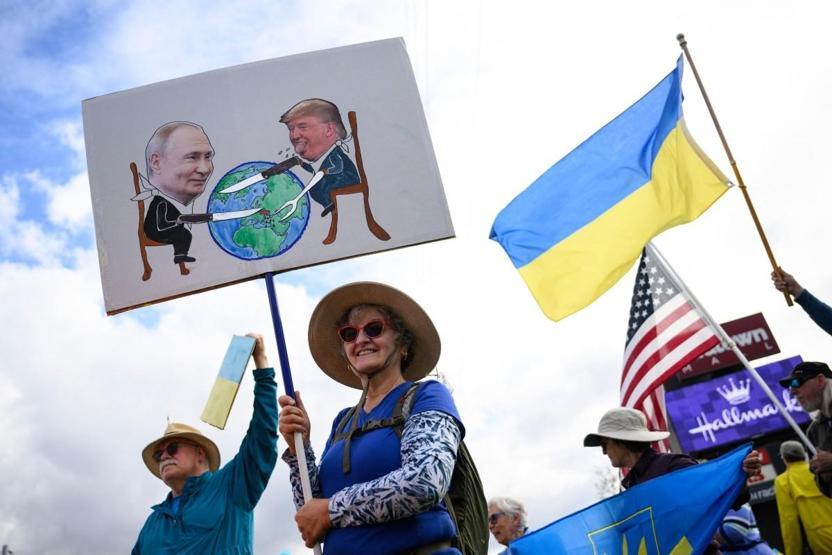 Alaska’da Putin’e protestolu karşılama
