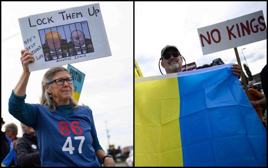 Alaska’da Putin’e protestolu karşılama