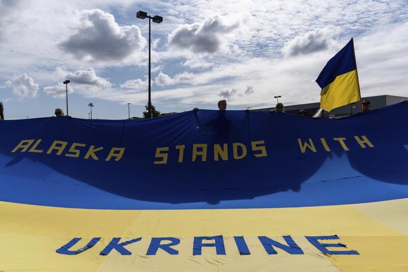 Alaska’da Putin’e protestolu karşılama