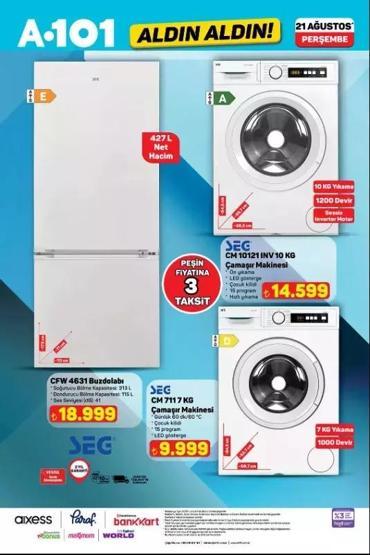 A101 AKTÜEL ÜRÜNLER: 21 Ağustos A101 Kataloğu Bu Hafta Aldın aldın Kataloğunda Neler İndirimde Hoparlör, Kablosuz Klavye, Çamaşır Makinesi, Buzdolabı...