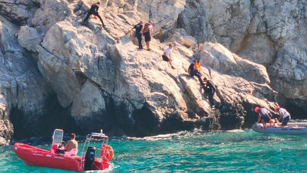 Muğlada 12 saat sonra gelen mucize Kayalıklara tırmanarak hayatta kalma mücadelesi: İHA ile tespit edildiler