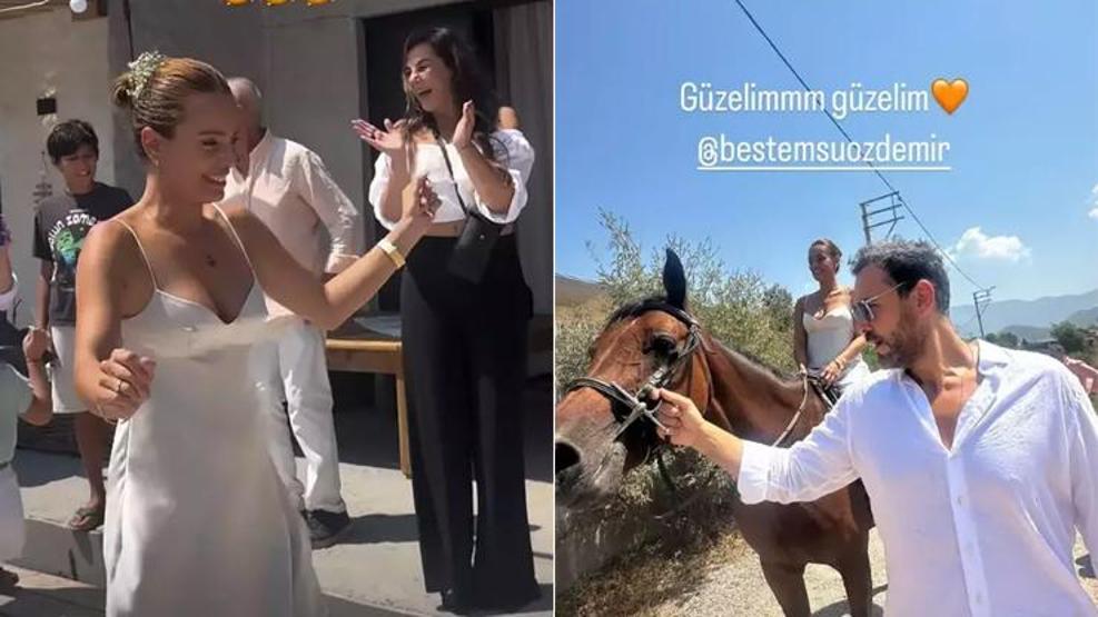 Bestemsu Özdemir Ve Ersin Görkem Evleniyor Damat Gelini Atla Aldı... İşte İlk Kareler
