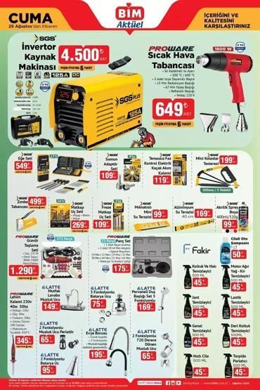 BİM 29 Ağustos Aktüel Ürünler: Teknoloji ve Ev Ürünlerinde Büyük Fırsatlar BİM’de Bu Hafta Neler Var 26-29 Ağustos Aktüel Katalog Detayları