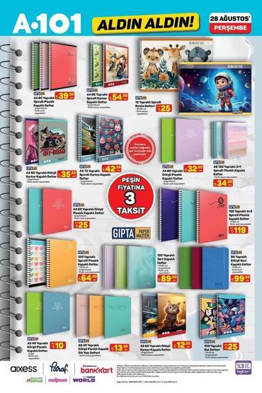 28 AĞUSTOS A101 KATALOĞU: Bu Perşembe A101’de neler indirimde A101 kırtasiye ürünleri bugün satışta