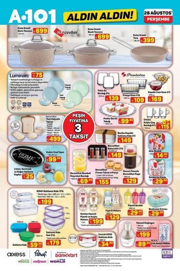 28 AĞUSTOS A101 KATALOĞU: Bu Perşembe A101’de neler indirimde A101 kırtasiye ürünleri bugün satışta