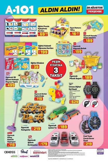 28 AĞUSTOS A101 KATALOĞU: Bu Perşembe A101’de neler indirimde A101 kırtasiye ürünleri bugün satışta