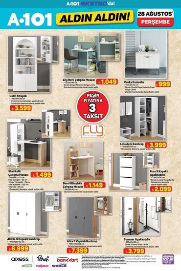 28 AĞUSTOS A101 KATALOĞU: Bu Perşembe A101’de neler indirimde A101 kırtasiye ürünleri bugün satışta