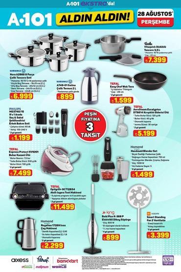 28 AĞUSTOS A101 KATALOĞU: Bu Perşembe A101’de neler indirimde A101 kırtasiye ürünleri bugün satışta