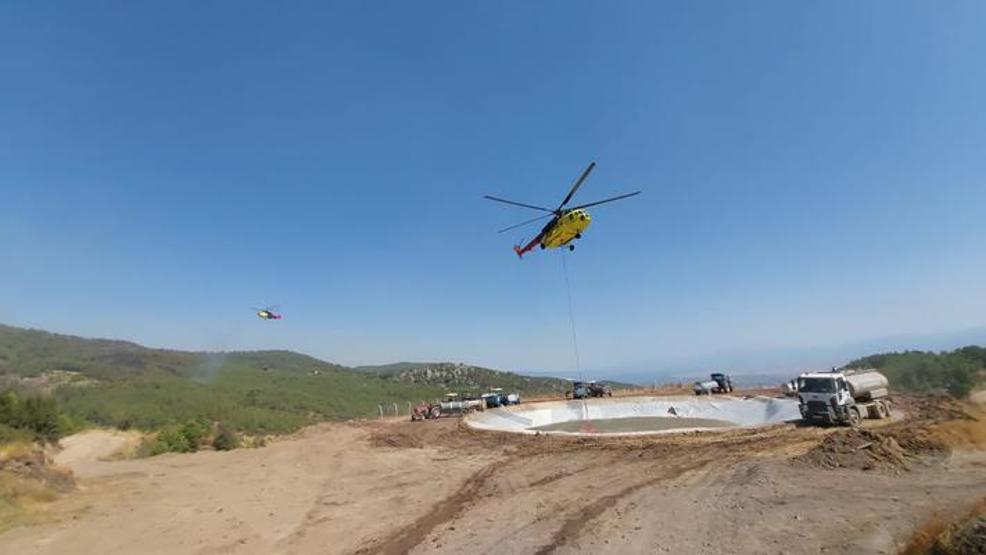 Denizlide orman yangını 2 mahalle boşaltıldı