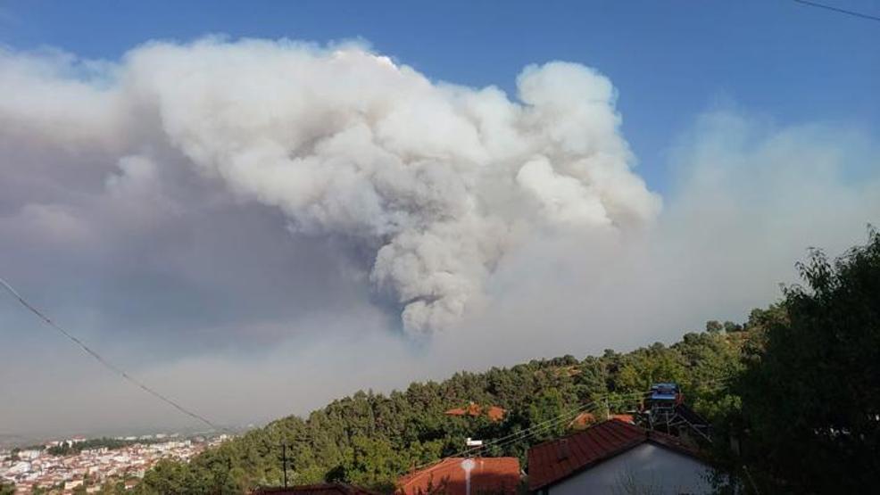 Denizlide orman yangını 2 mahalle boşaltıldı