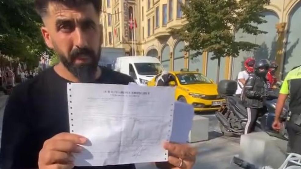 Fatih’te motosiklet krizi: Ceza kesilince ateşe verdi