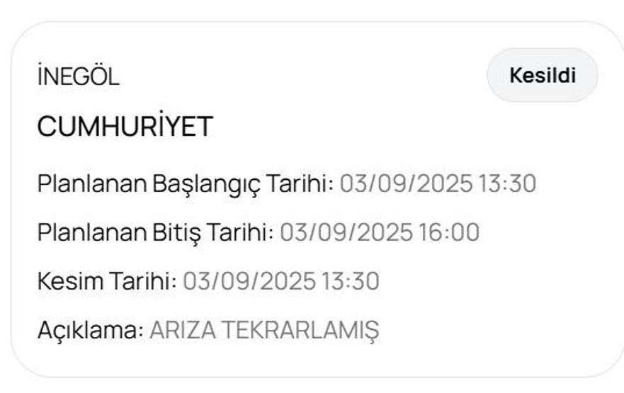 BUSKİ BURSA SU KESİNTİSİ: Bursada Sular Ne Zaman Gelecek 3 Eylül Bursa Su Kesintisi Ne Zaman Bitecek