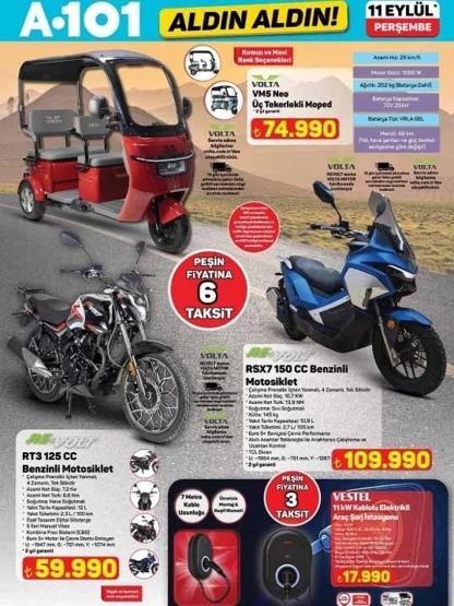 A101 AKTÜEL 11 EYLÜL KATALOĞU: A101de Bu Hafta Neler İndirimde Mikrodalga Fırın, Kahve Makinesi, Elektrikli Araç Şarj İstasyonu, Moped... İşte A101 Aktüel İndirim Broşürü