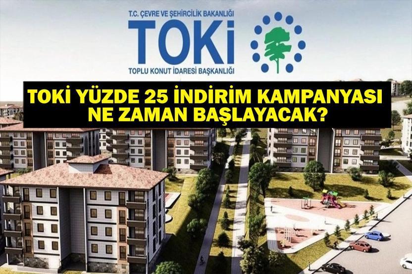 e-DEVLET TOKİ YÜZDE 25 İNDİRİM BAŞVURUSU: Emlak Konut TOKİ Yüzde 25 İndirim Kampanyası Ne Zaman Başlıyor Başvuru Şartları Neler e-Devlet TOKİ Başvuru Ekranı...