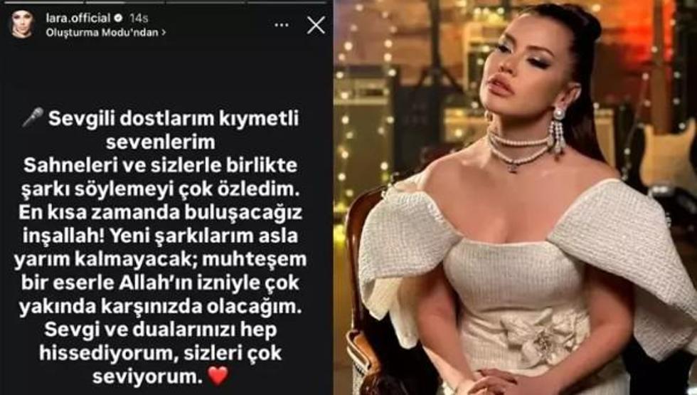 Şarkıcı Lara’dan Sağlık Durumu Hakkında Yeni Açıklama Beynindeki Kitle Sonuçları Belli Oldu
