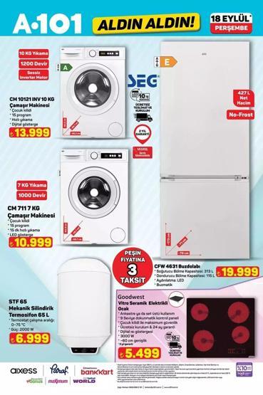 A101 18 Eylül Aktüel Ürünler Kataloğu: Bu Hafta A101 Aldın Aldın 18 Eylül Kataloğunda Neler Var Elektrikli Ocaktan Kamp Sandalyesine İndirim Yağmuru...
