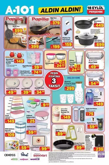 A101 18 Eylül Aktüel Ürünler Kataloğu: Bu Hafta A101 Aldın Aldın 18 Eylül Kataloğunda Neler Var Elektrikli Ocaktan Kamp Sandalyesine İndirim Yağmuru...