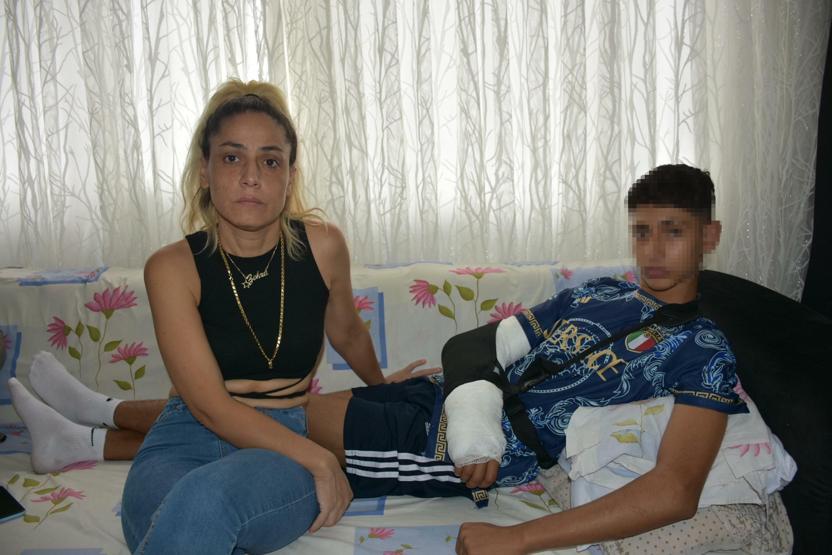 Böyle şaka olmaz olsun Pencereden düştü koluna vida takıldı