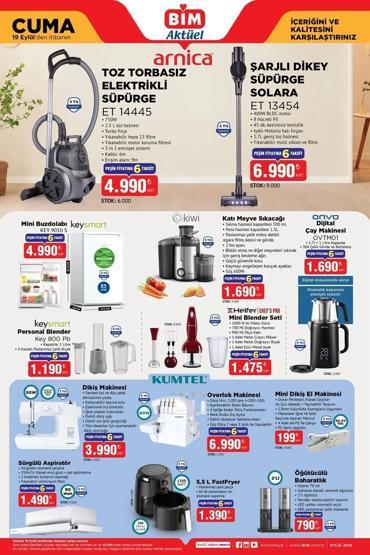 19 EYLÜL BİM İNDİRİMLİ ÜRÜNLER: BİMde Bu Hafta Neler İndirimde İşte 19 Eylül 2025 Cuma BİM Aktüel Kataloğu...