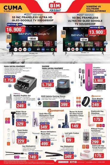 19 EYLÜL BİM İNDİRİMLİ ÜRÜNLER: BİMde Bu Hafta Neler İndirimde İşte 19 Eylül 2025 Cuma BİM Aktüel Kataloğu...