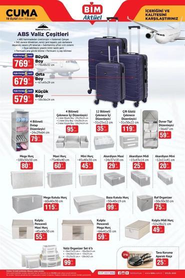 19 EYLÜL BİM İNDİRİMLİ ÜRÜNLER: BİMde Bu Hafta Neler İndirimde İşte 19 Eylül 2025 Cuma BİM Aktüel Kataloğu...