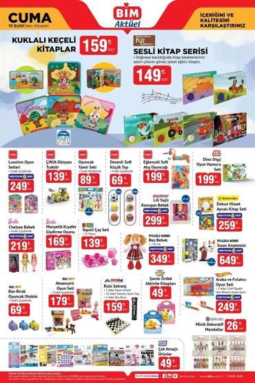 19 EYLÜL BİM İNDİRİMLİ ÜRÜNLER: BİMde Bu Hafta Neler İndirimde İşte 19 Eylül 2025 Cuma BİM Aktüel Kataloğu...