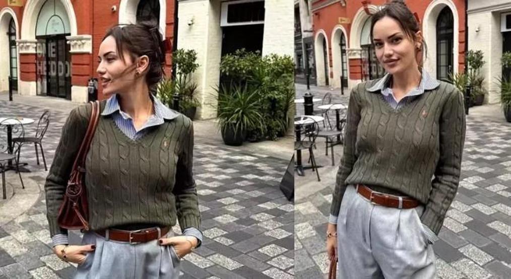 Fahriye Evcen Londra Sokaklarını Podyuma Dönüştürdü