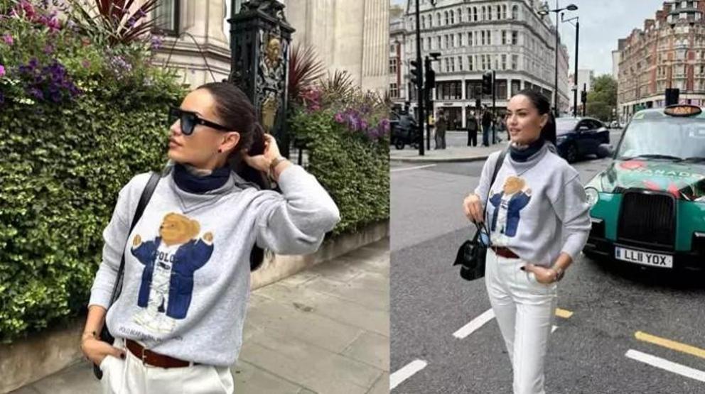 Fahriye Evcen Londra Sokaklarını Podyuma Dönüştürdü