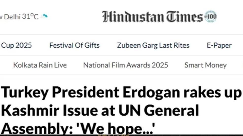 Cumhurbaşkanı Erdoğanın BM kürsüsündeki sözleri dünya manşetlerinde: Gazzeden Keşmire adalet çağrısı
