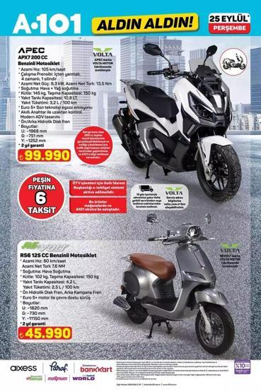 A101 25 Eylül Aktüel Ürünler Kataloğu: Bu Hafta A101 Aldın Aldın 25 Eylül Kataloğunda Neler Var Elektrikli Bisikletten Beyaz Eşyaya İndirim Yağmuru...