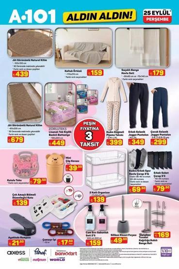 A101 25 Eylül Aktüel Ürünler Kataloğu: Bu Hafta A101 Aldın Aldın 25 Eylül Kataloğunda Neler Var Elektrikli Bisikletten Beyaz Eşyaya İndirim Yağmuru...