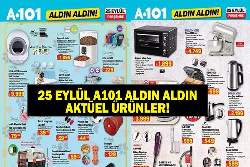 A101 25 Eylül Aktüel Ürünler Kataloğu: Bu Hafta A101 Aldın Aldın 25 Eylül Kataloğunda Neler Var Elektrikli Bisikletten Beyaz Eşyaya İndirim Yağmuru...