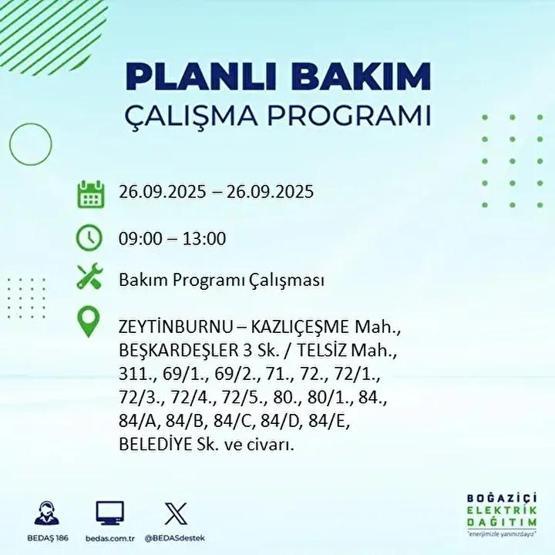 26 EYLÜL İSTANBUL ELEKTRİK KESİNTİSİ: 23 İlçede Elektrik Yok İstanbul Elektrik Kesintisi Ne Zaman Bitecek Kesintiden Hangi İlçeler Etkilenecek