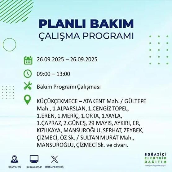 26 EYLÜL İSTANBUL ELEKTRİK KESİNTİSİ: 23 İlçede Elektrik Yok İstanbul Elektrik Kesintisi Ne Zaman Bitecek Kesintiden Hangi İlçeler Etkilenecek