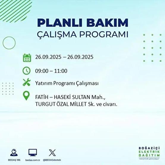 26 EYLÜL İSTANBUL ELEKTRİK KESİNTİSİ: 23 İlçede Elektrik Yok İstanbul Elektrik Kesintisi Ne Zaman Bitecek Kesintiden Hangi İlçeler Etkilenecek