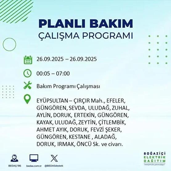 26 EYLÜL İSTANBUL ELEKTRİK KESİNTİSİ: 23 İlçede Elektrik Yok İstanbul Elektrik Kesintisi Ne Zaman Bitecek Kesintiden Hangi İlçeler Etkilenecek