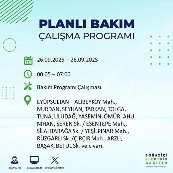 26 EYLÜL İSTANBUL ELEKTRİK KESİNTİSİ: 23 İlçede Elektrik Yok İstanbul Elektrik Kesintisi Ne Zaman Bitecek Kesintiden Hangi İlçeler Etkilenecek