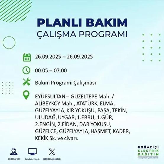 26 EYLÜL İSTANBUL ELEKTRİK KESİNTİSİ: 23 İlçede Elektrik Yok İstanbul Elektrik Kesintisi Ne Zaman Bitecek Kesintiden Hangi İlçeler Etkilenecek