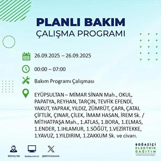 26 EYLÜL İSTANBUL ELEKTRİK KESİNTİSİ: 23 İlçede Elektrik Yok İstanbul Elektrik Kesintisi Ne Zaman Bitecek Kesintiden Hangi İlçeler Etkilenecek