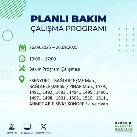 26 EYLÜL İSTANBUL ELEKTRİK KESİNTİSİ: 23 İlçede Elektrik Yok İstanbul Elektrik Kesintisi Ne Zaman Bitecek Kesintiden Hangi İlçeler Etkilenecek